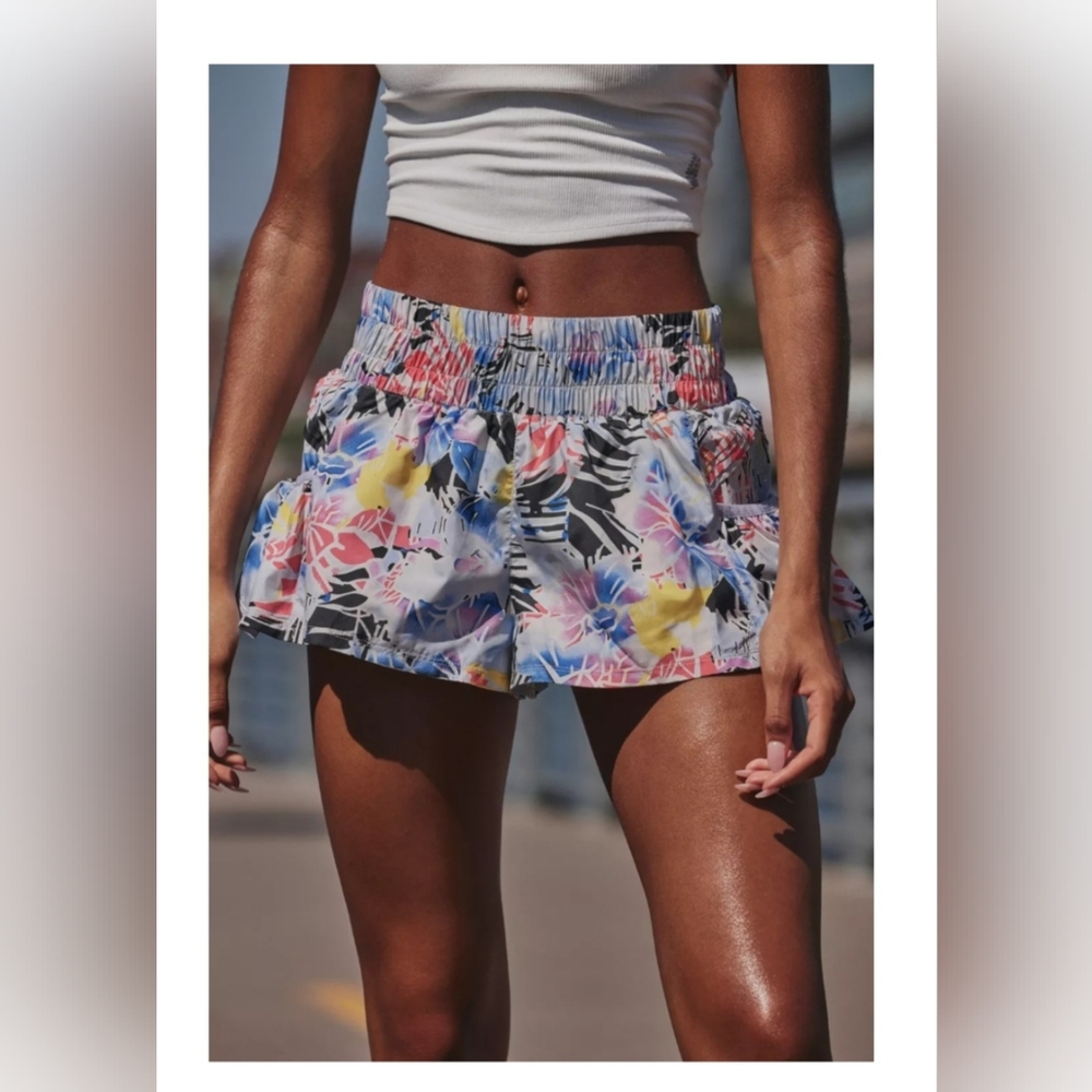 NWT FP Movement Get Your Flirt on Shorts in Mystic Floral Combo